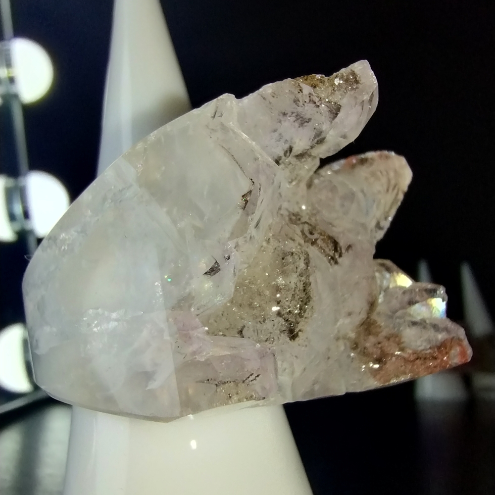 Raw Smokey Quartz Brazilian Crystal Ring (7.5 US) (ONE OF A KIND)